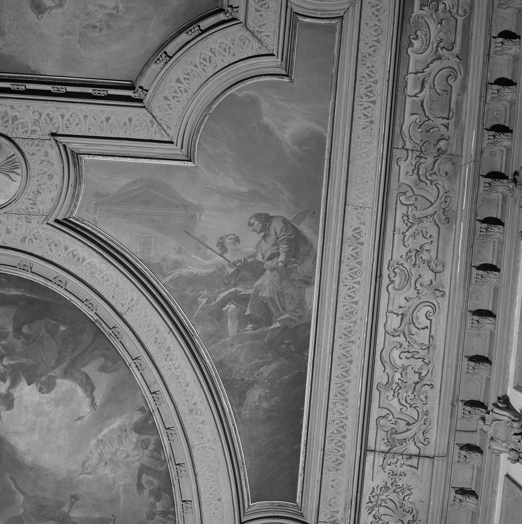 Scuola Grande di S. Giovanni Evangelista, San Giovanni riceve il bastone per misurare il Tempio - Venezia